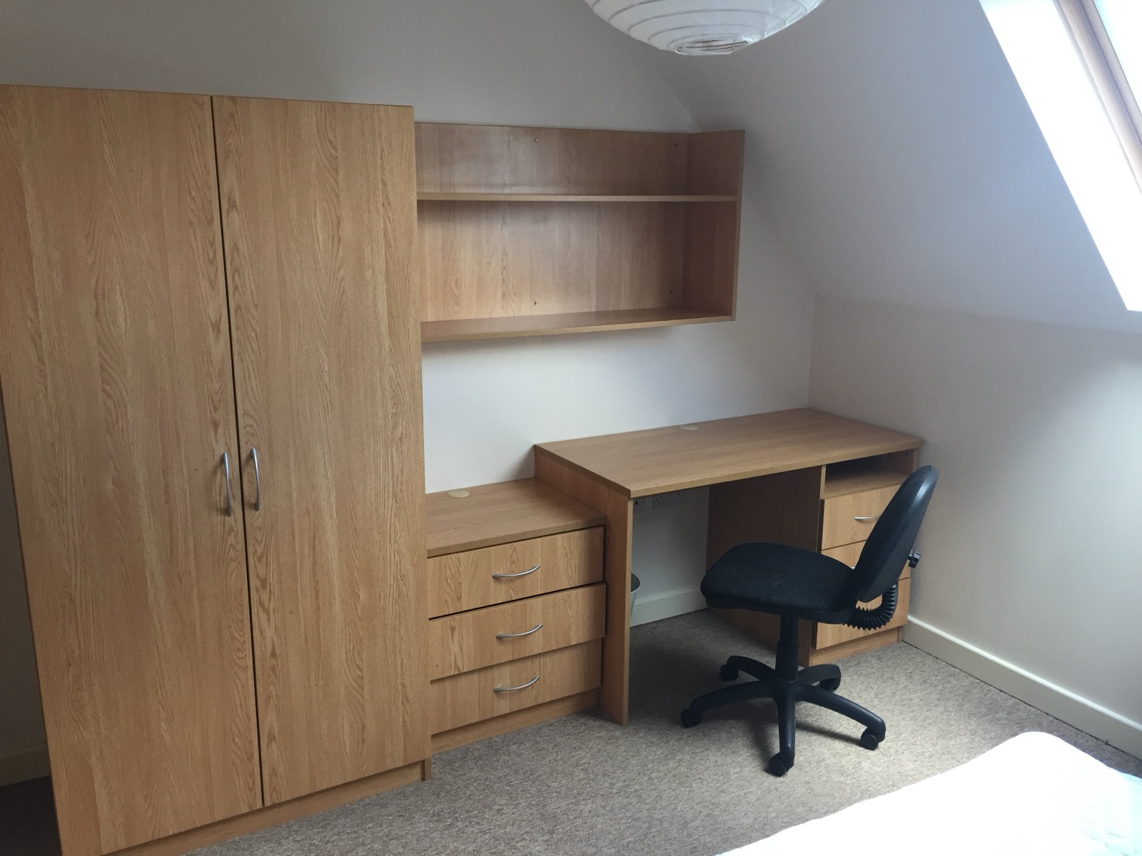 Bedroom study space, Flat 11 Conel Court