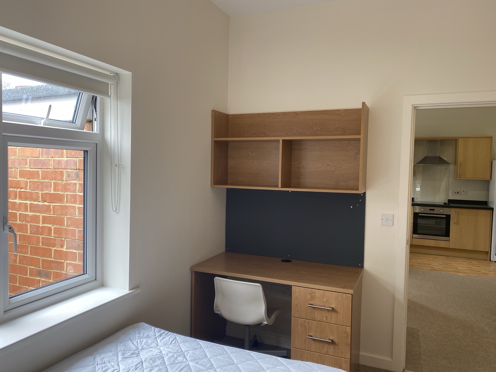 Bedroom study space, Flat 9 Richmond Court